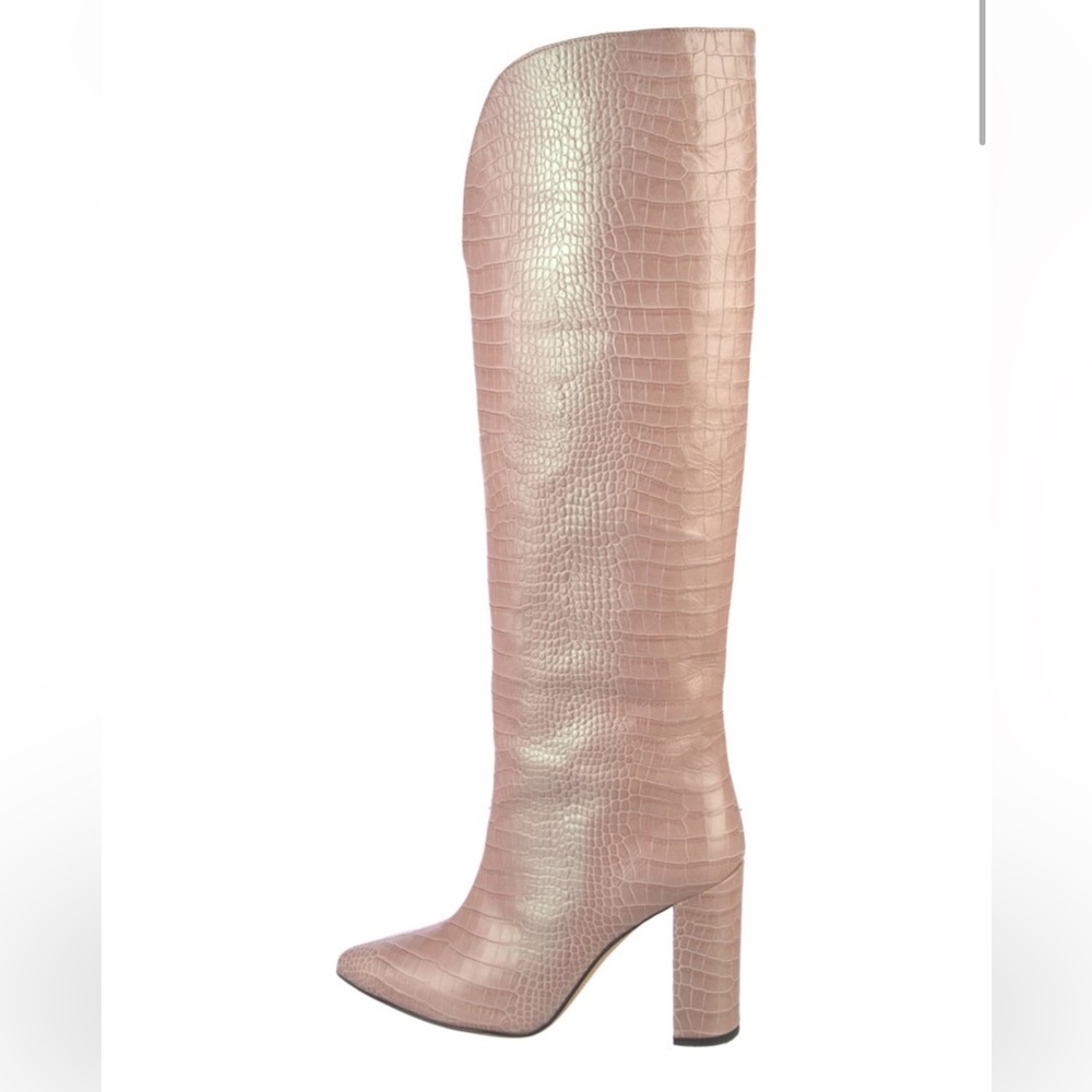 Pink Embossed Leather Boots
Women's Size: 7 | IT 37 Size Guide